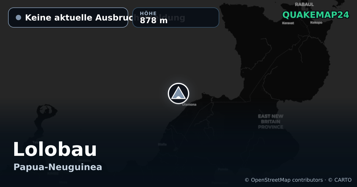 Lolobau · Keine aktuelle Ausbruchsmeldung · 878 m