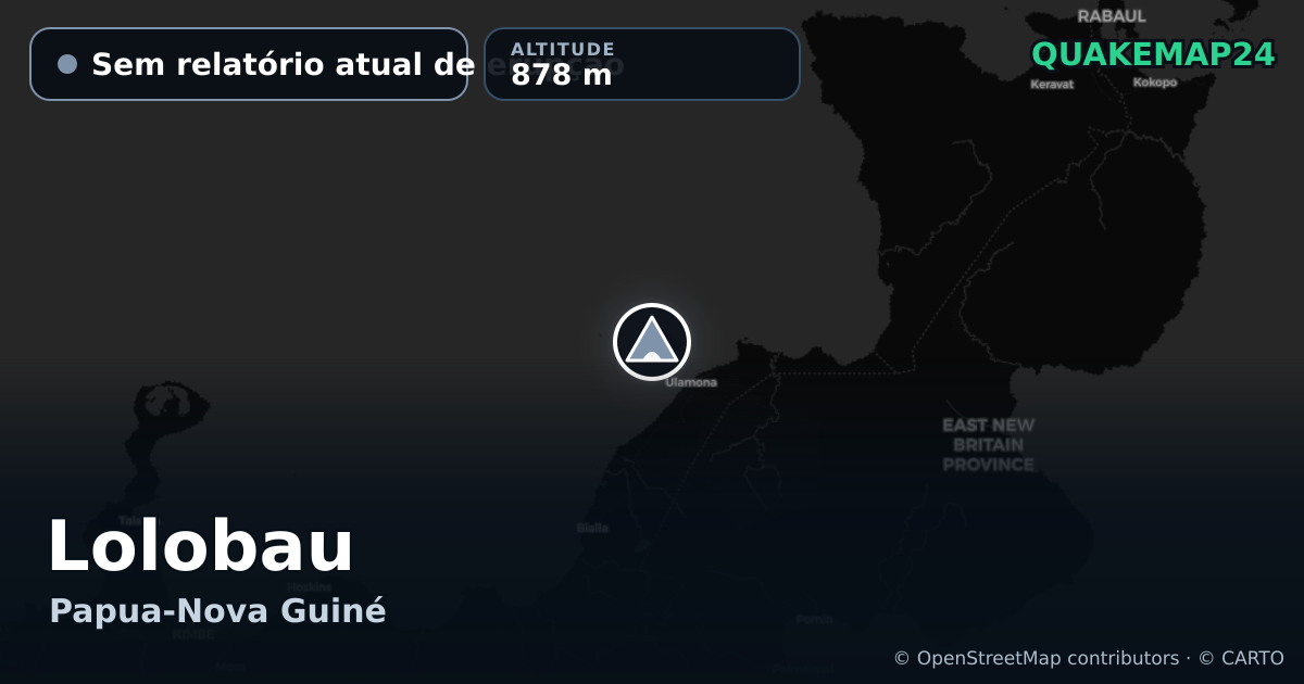 Lolobau · Sem relatório atual de erupção · 878 m