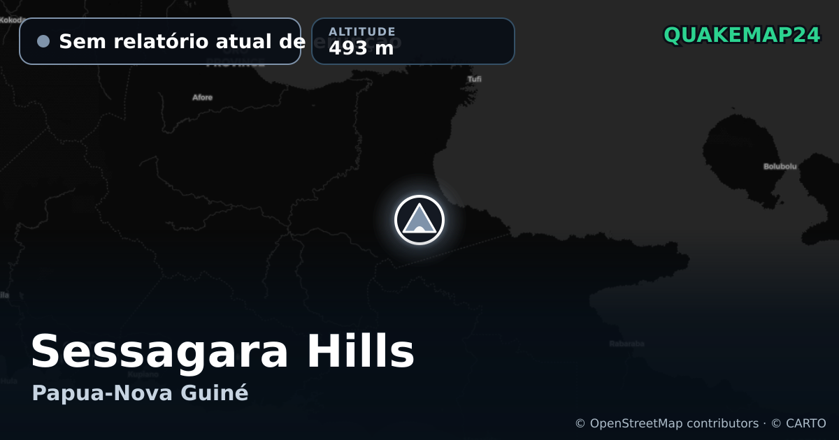 Sessagara Hills · Sem relatório atual de erupção · 493 m