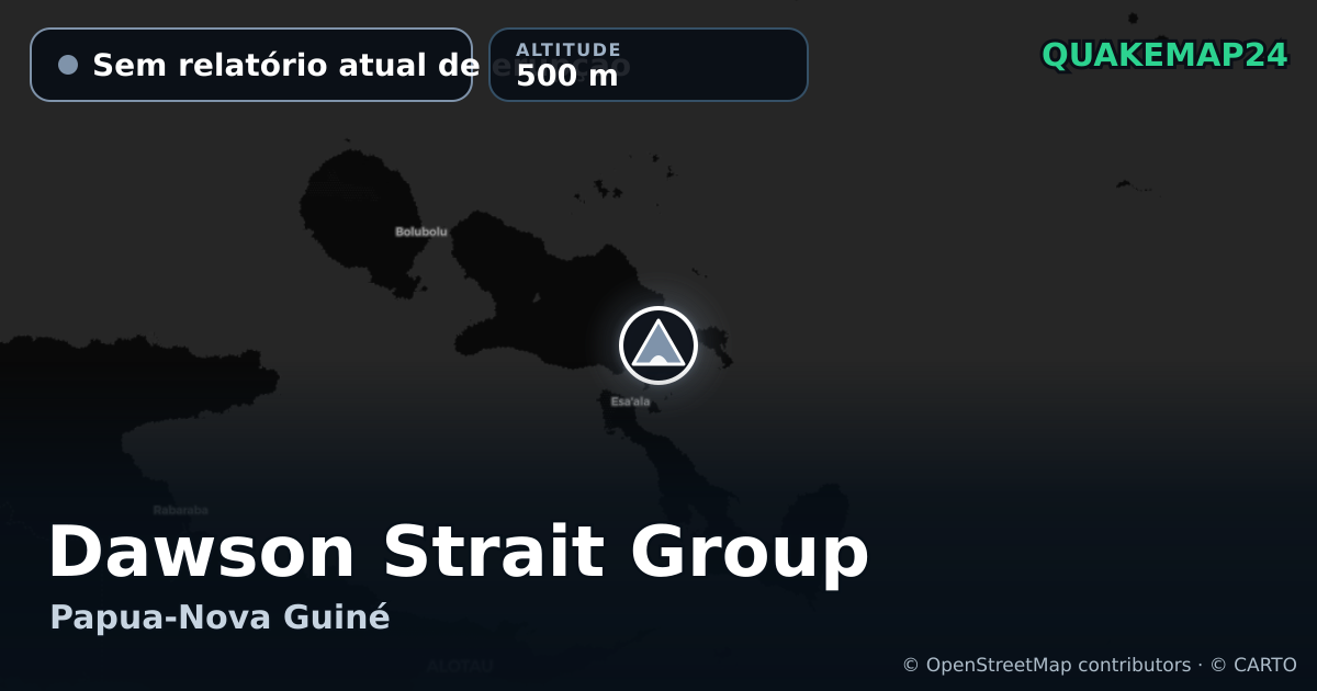 Dawson Strait Group · Sem relatório atual de erupção · 500 m