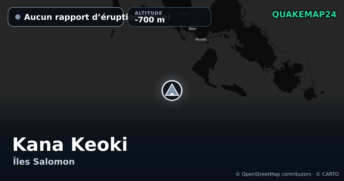 Kana Keoki · Aucun rapport d’éruption actuel · -700 m