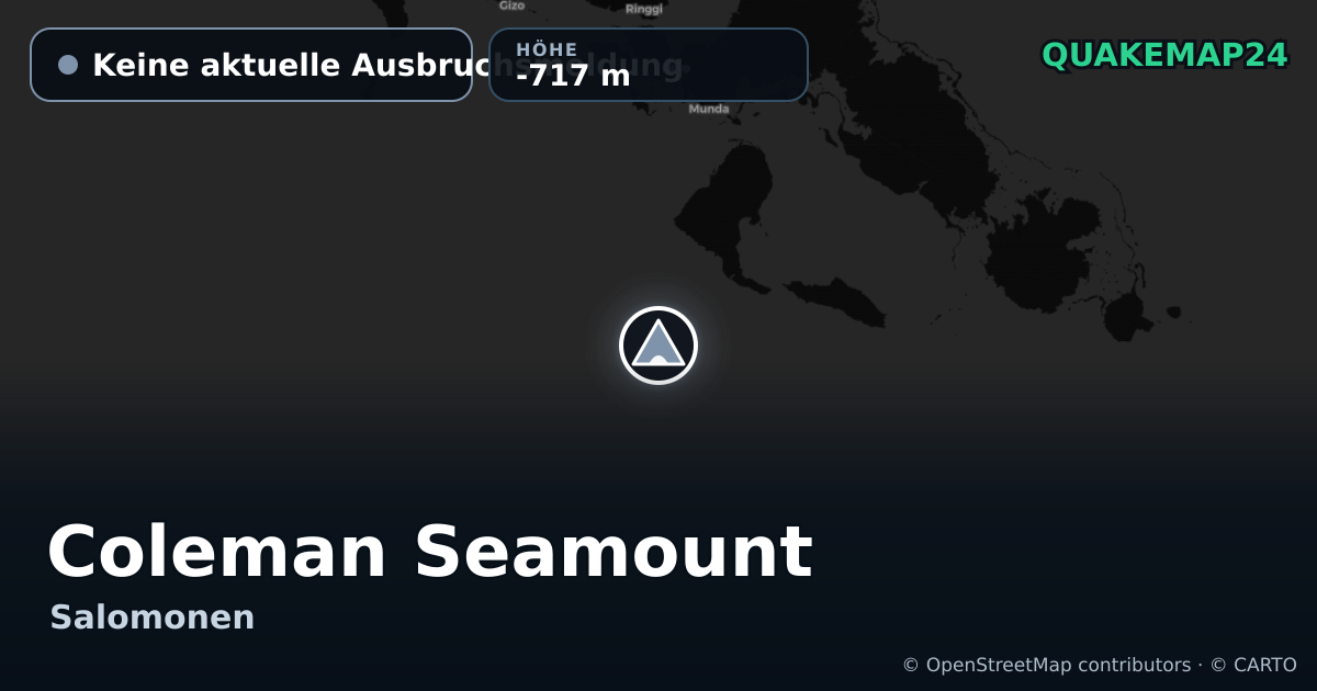 Coleman Seamount · Keine aktuelle Ausbruchsmeldung · -717 m