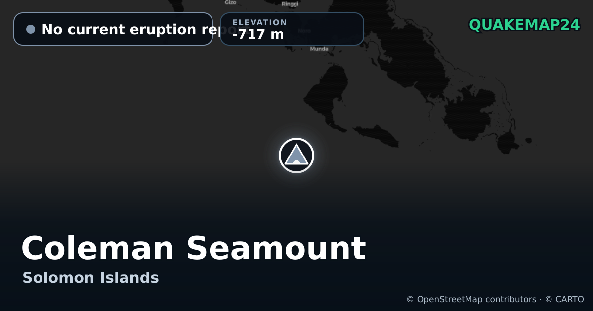Coleman Seamount · No current eruption report · -717 m