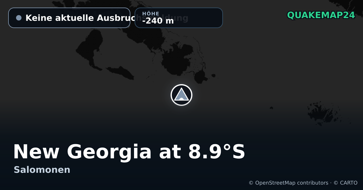 New Georgia at 8.9°S · Keine aktuelle Ausbruchsmeldung · -240 m