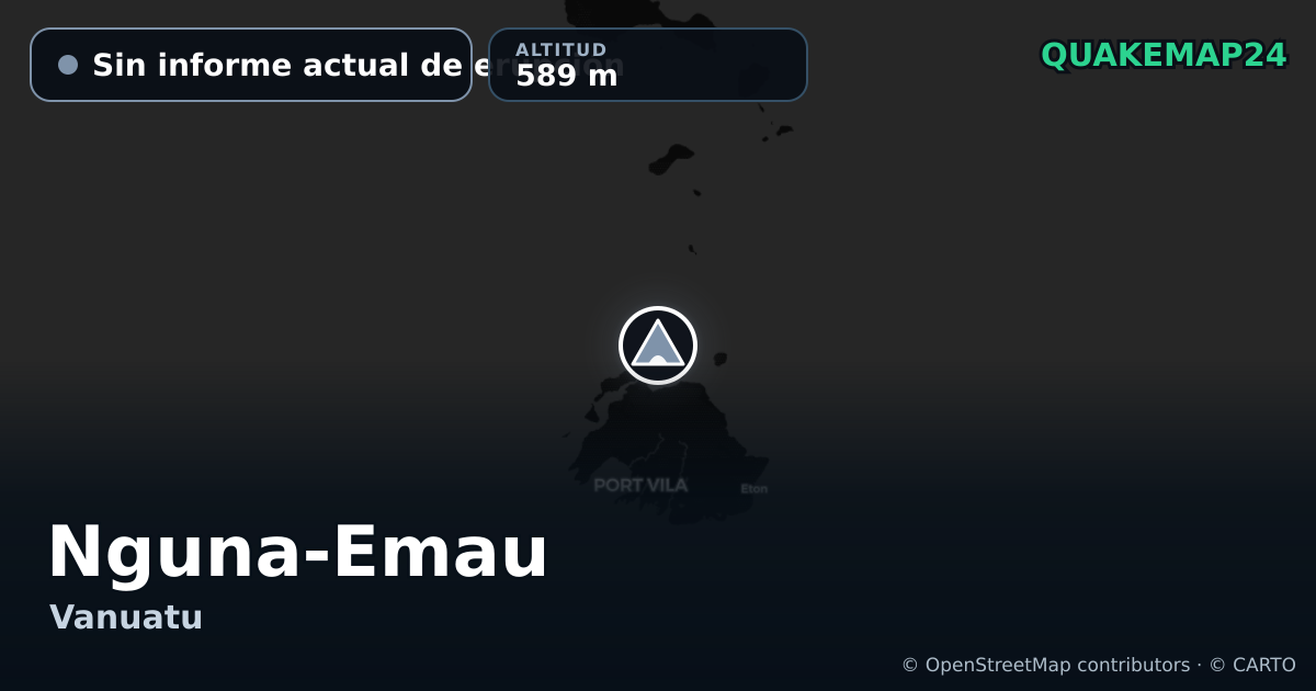 Nguna-Emau · Sin informe actual de erupción · 589 m