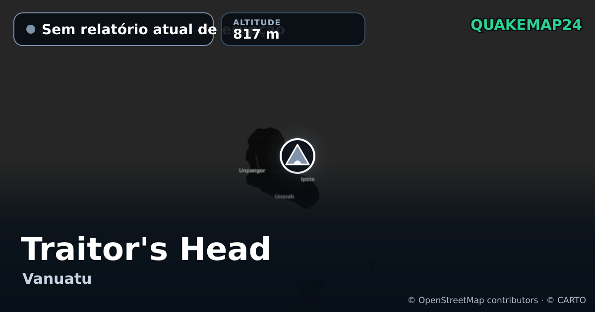 Traitor's Head · Sem relatório atual de erupção · 817 m