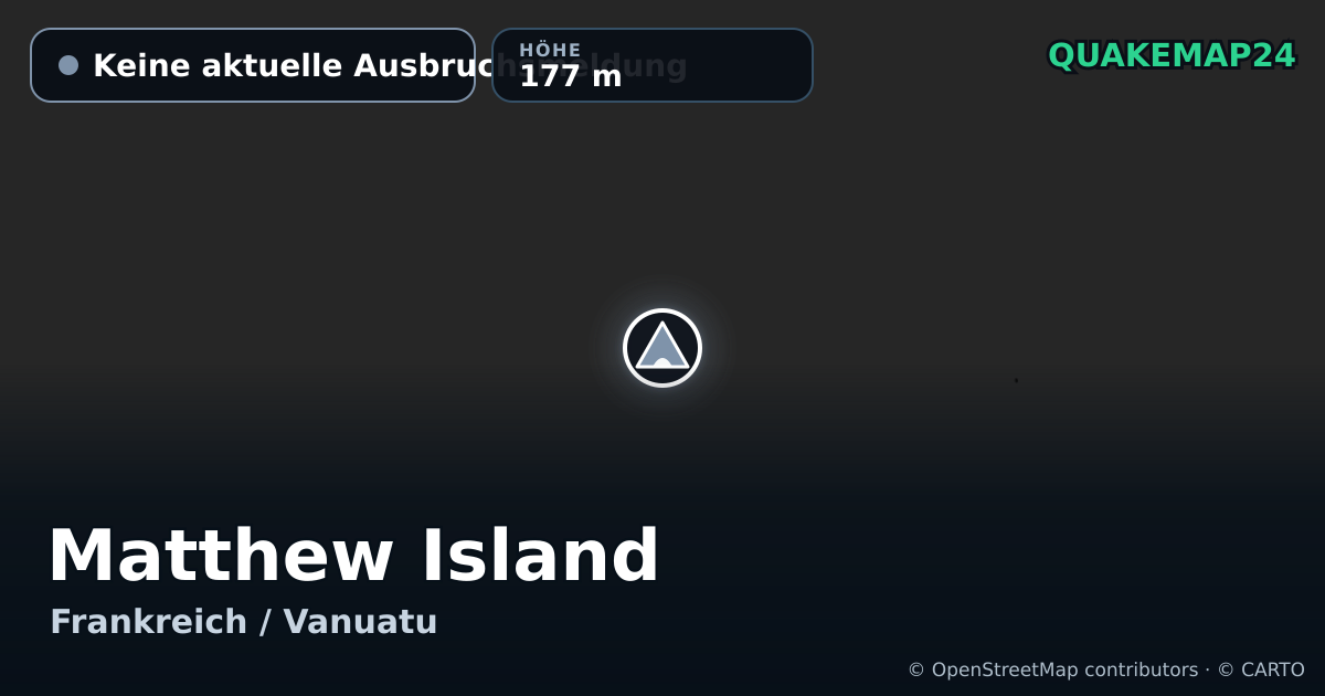Matthew Island · Keine aktuelle Ausbruchsmeldung · 177 m