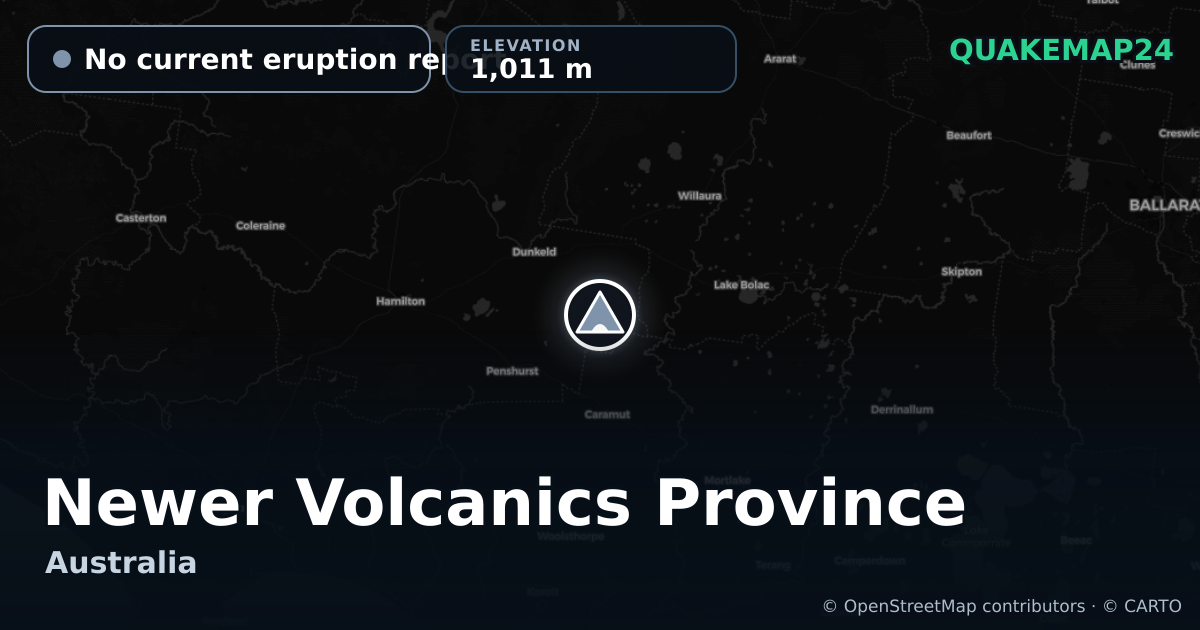 Newer Volcanics Province · No current eruption report · 1,011 m