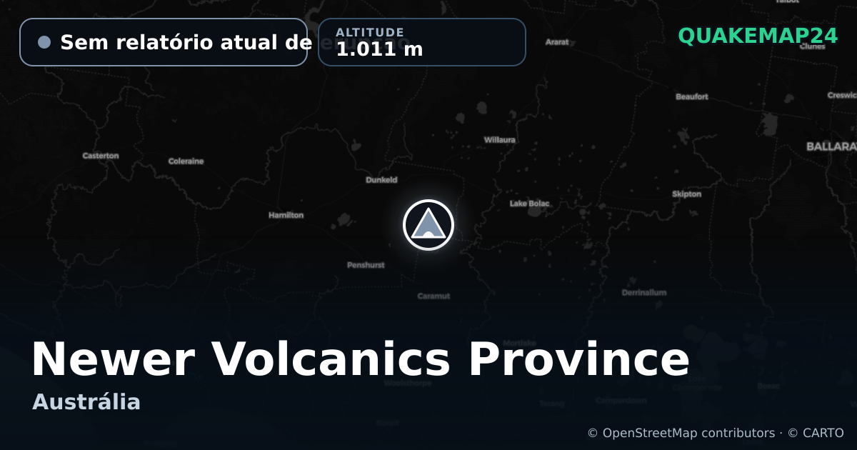 Newer Volcanics Province · Sem relatório atual de erupção · 1.011 m