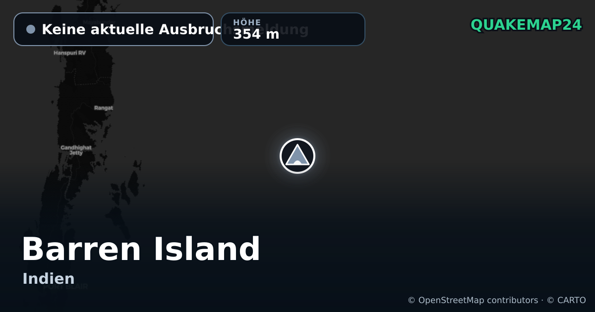 Barren Island · Keine aktuelle Ausbruchsmeldung · 354 m