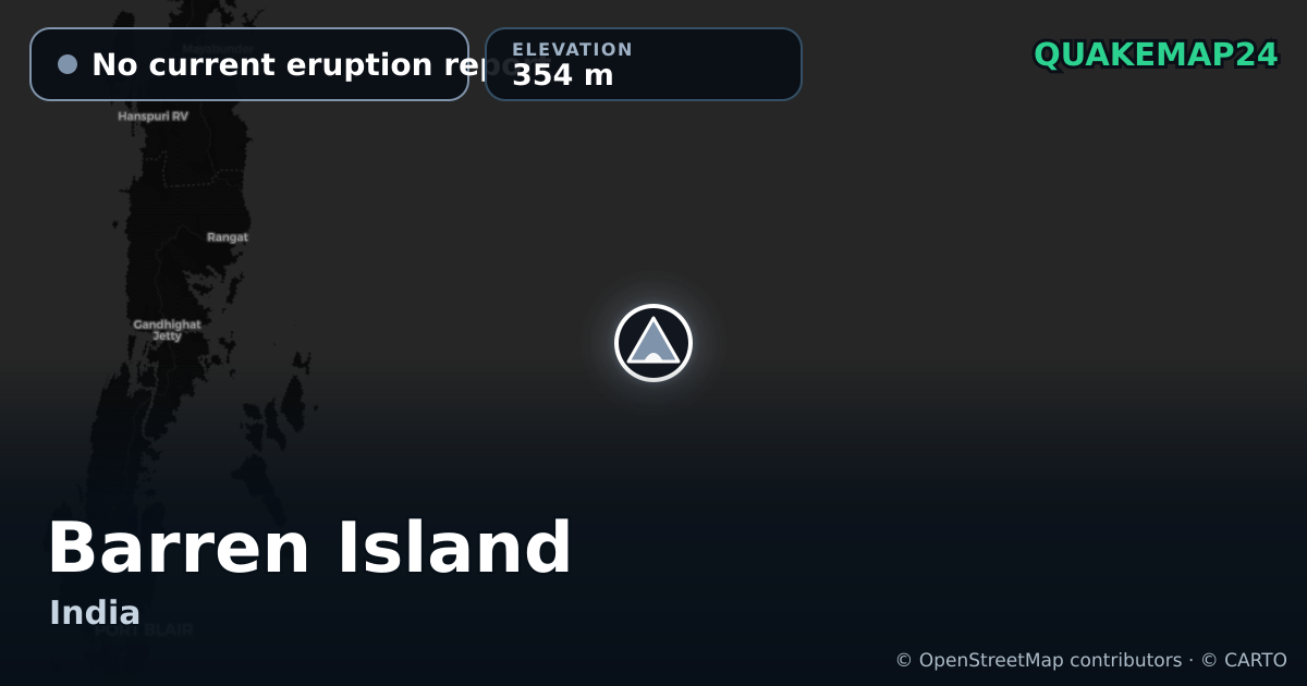 Barren Island · No current eruption report · 354 m
