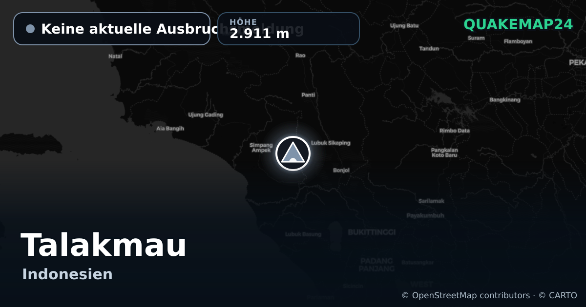Talakmau · Keine aktuelle Ausbruchsmeldung · 2.911 m