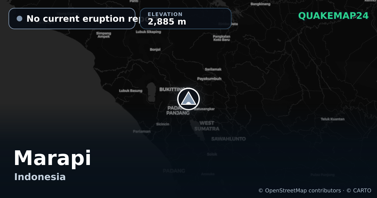 Marapi · No current eruption report · 2,885 m
