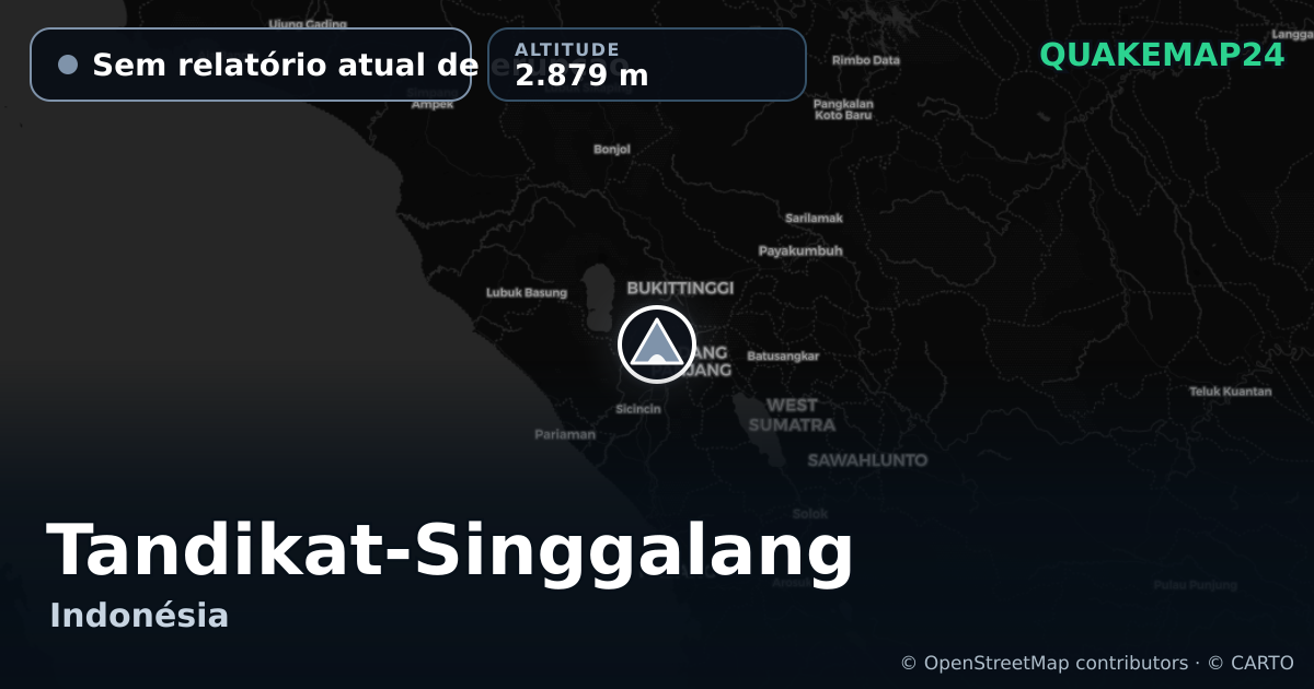 Tandikat-Singgalang · Sem relatório atual de erupção · 2.879 m