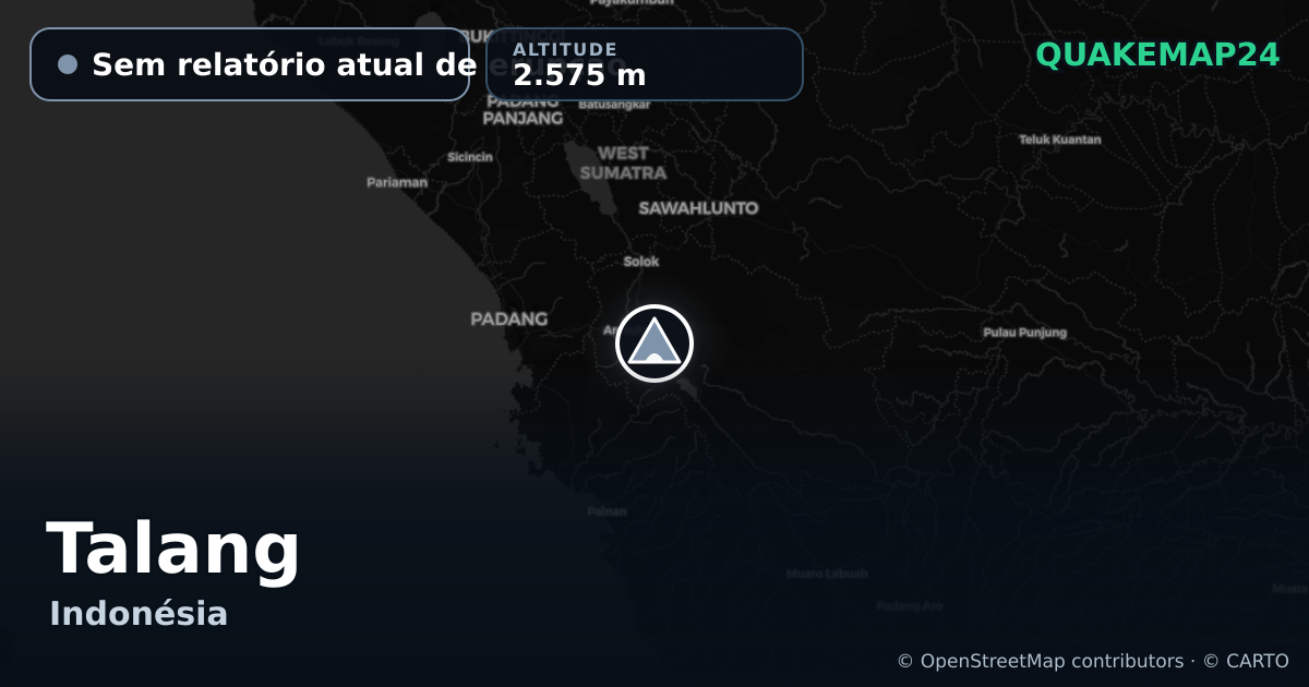 Talang · Sem relatório atual de erupção · 2.575 m