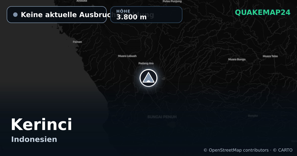 Kerinci · Keine aktuelle Ausbruchsmeldung · 3.800 m