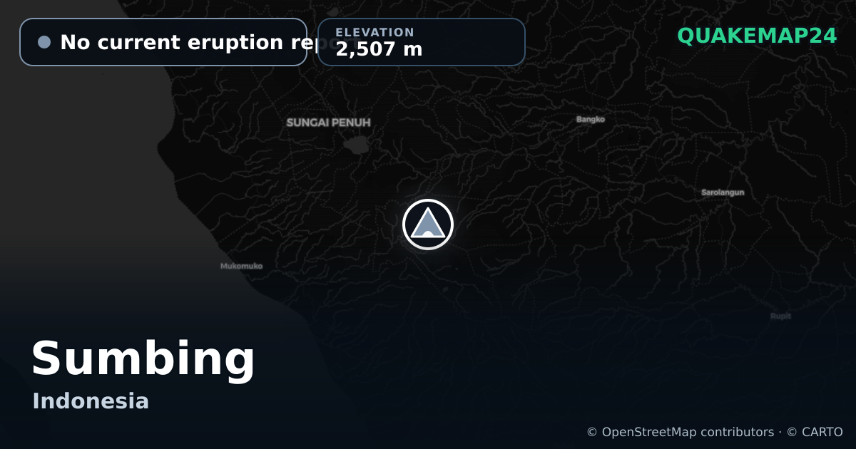 Sumbing · No current eruption report · 2,507 m