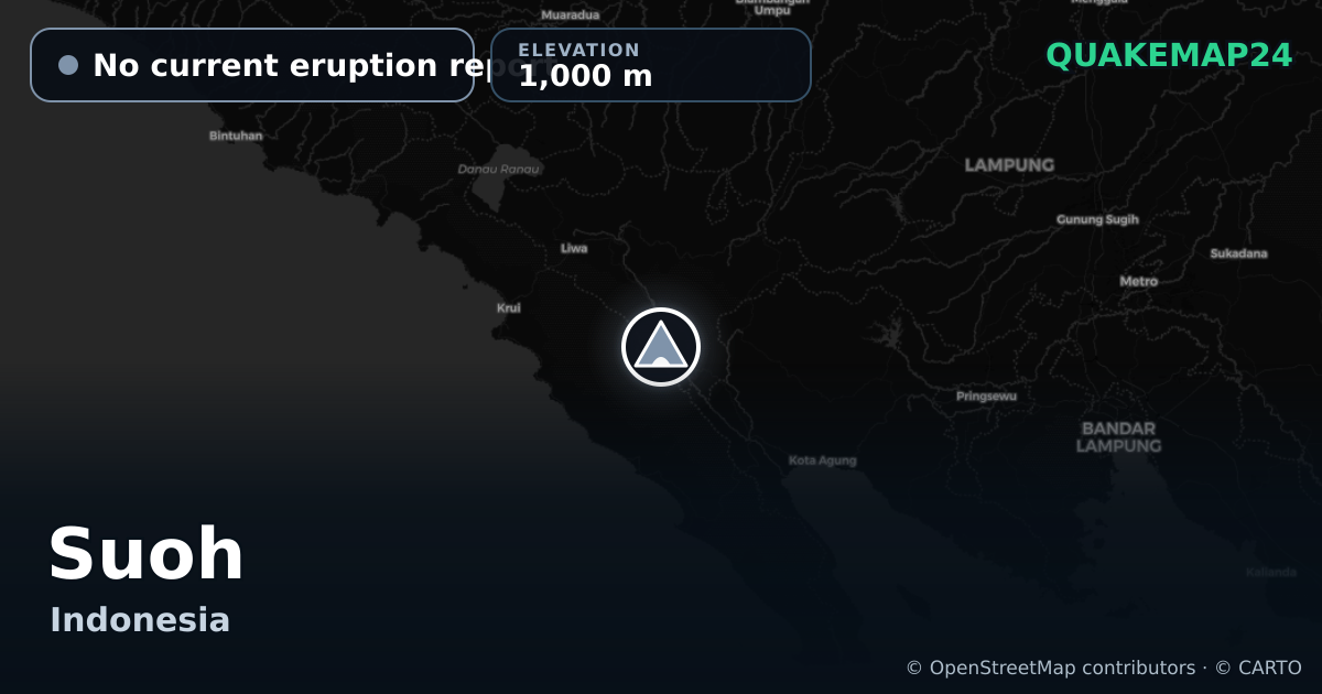 Suoh · No current eruption report · 1,000 m