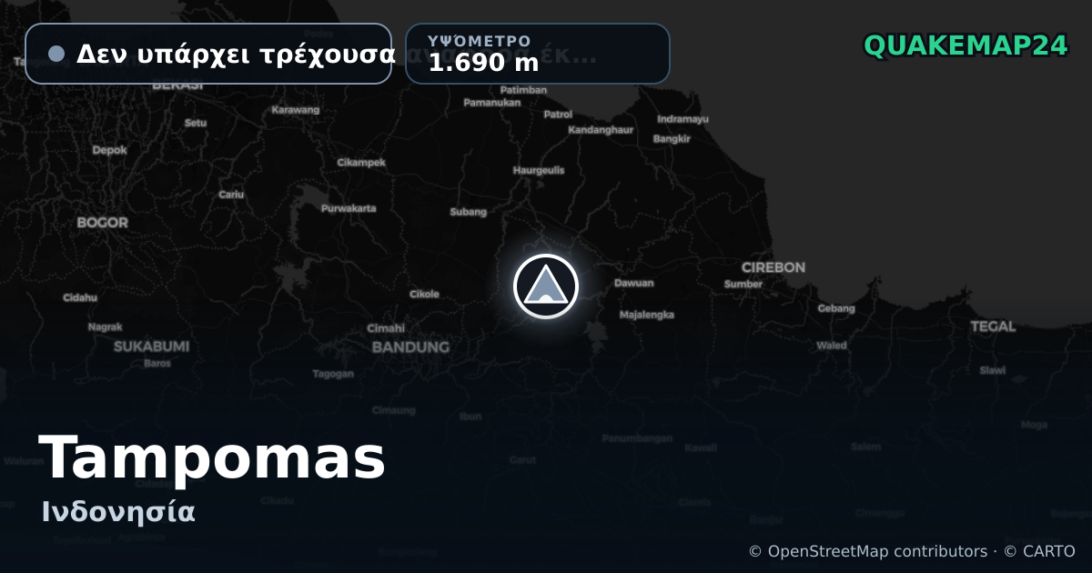 Tampomas · Δεν υπάρχει τρέχουσα αναφορά έκρηξης · 1.690 m