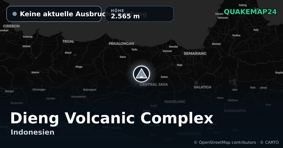 Dieng Volcanic Complex · Keine aktuelle Ausbruchsmeldung · 2.565 m