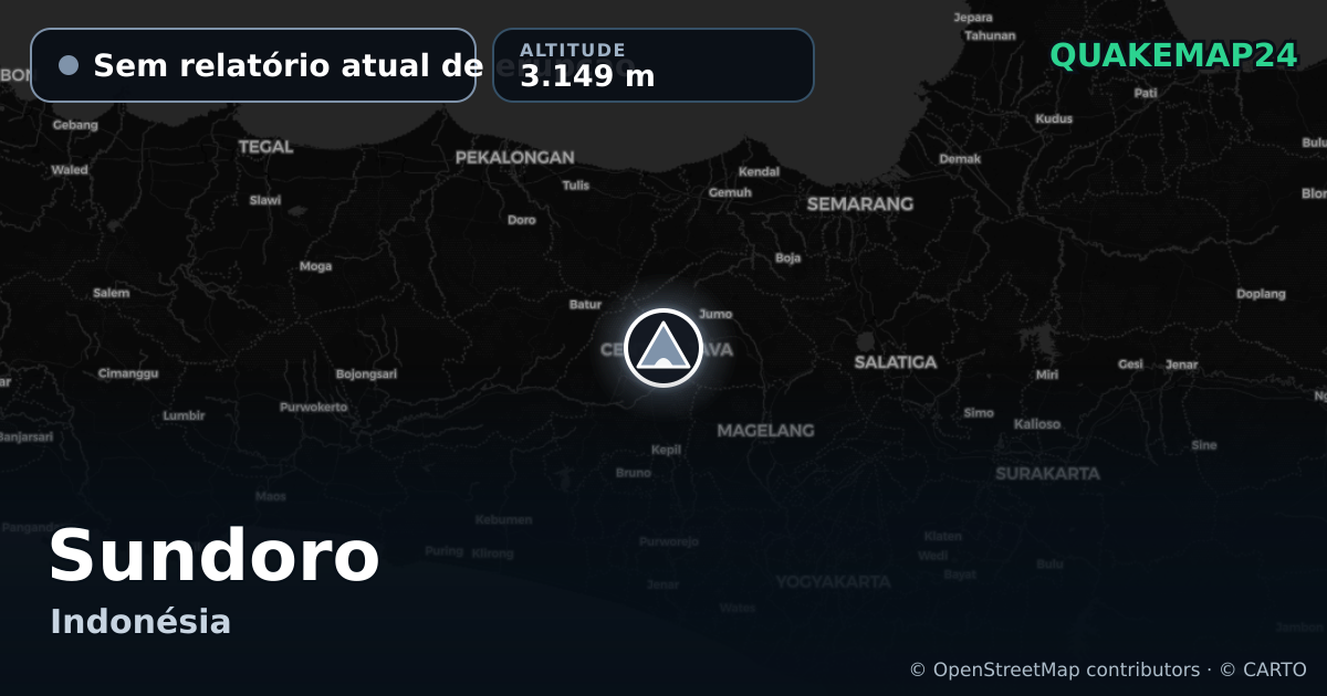 Sundoro · Sem relatório atual de erupção · 3.149 m