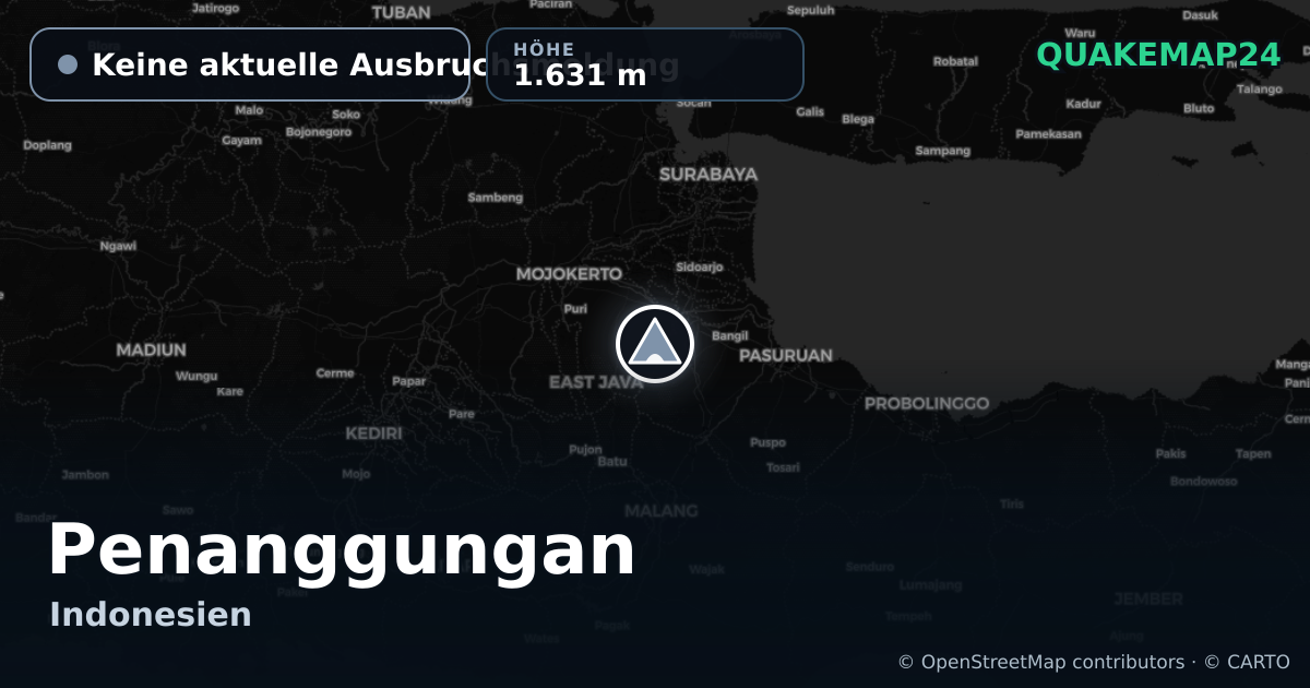 Penanggungan · Keine aktuelle Ausbruchsmeldung · 1.631 m