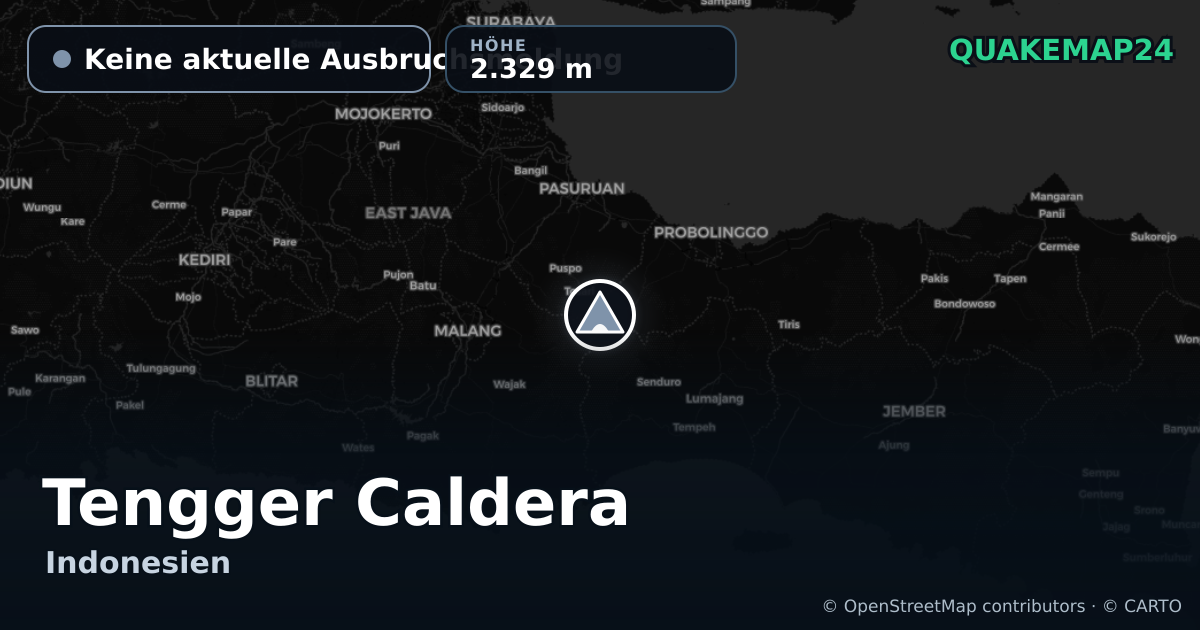 Tengger Caldera · Keine aktuelle Ausbruchsmeldung · 2.329 m