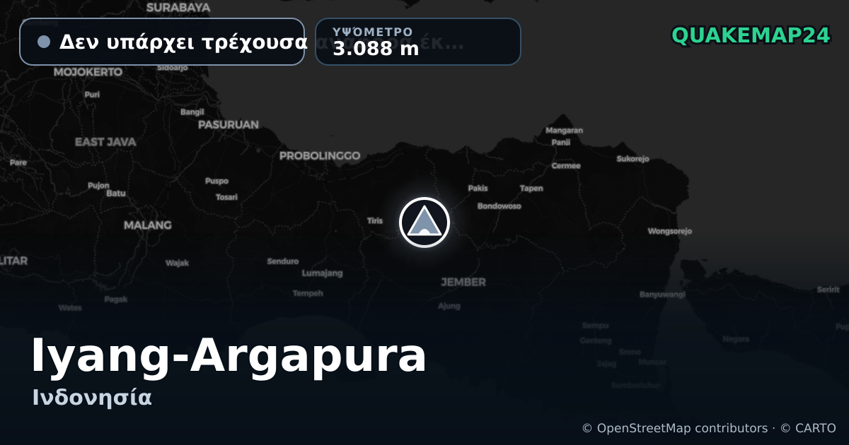 Iyang-Argapura · Δεν υπάρχει τρέχουσα αναφορά έκρηξης · 3.088 m