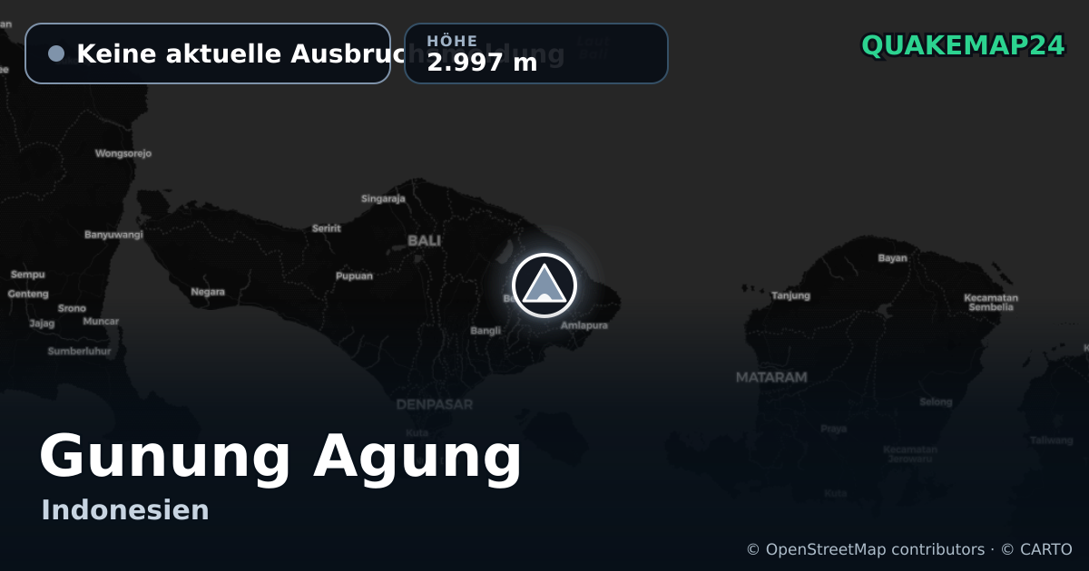 Gunung Agung · Keine aktuelle Ausbruchsmeldung · 2.997 m