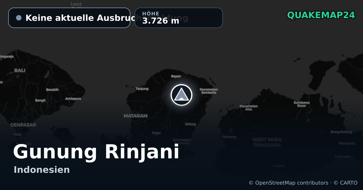 Gunung Rinjani · Keine aktuelle Ausbruchsmeldung · 3.726 m