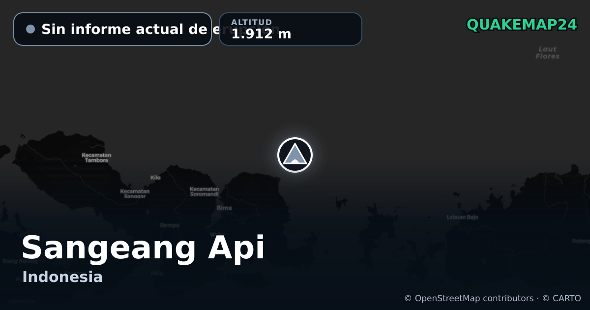 Sangeang Api · Sin informe actual de erupción · 1.912 m