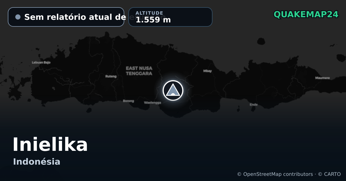 Inielika · Sem relatório atual de erupção · 1.559 m