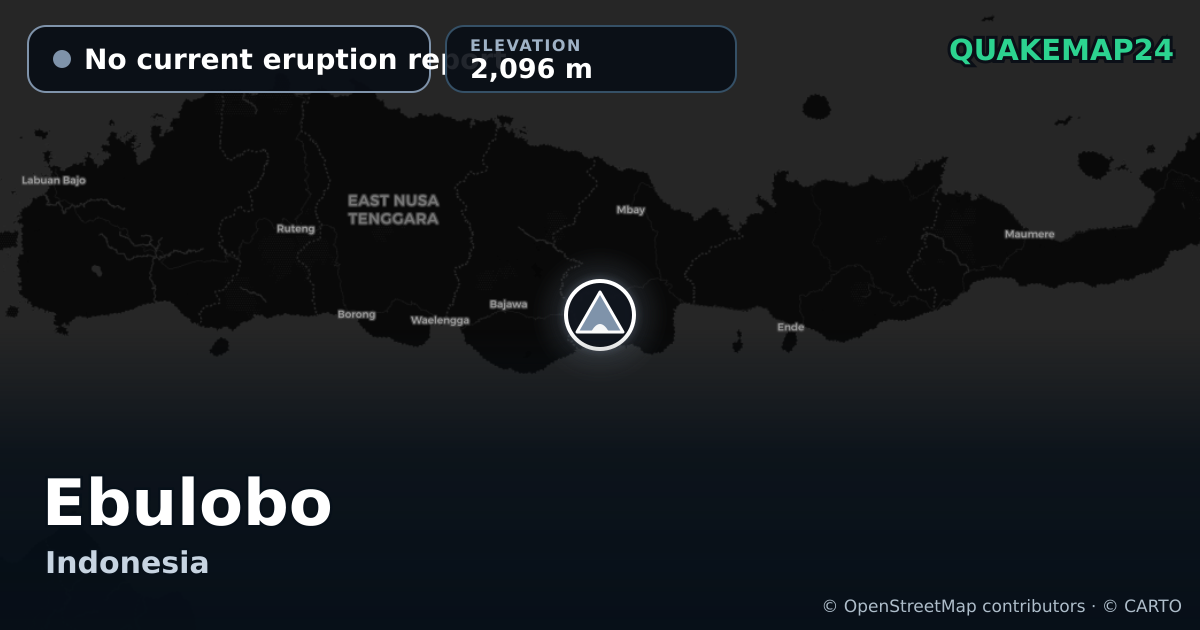 Ebulobo · No current eruption report · 2,096 m