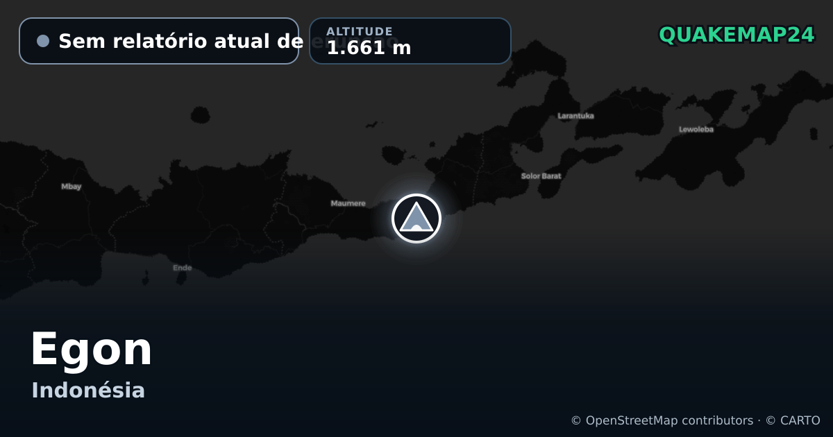 Egon · Sem relatório atual de erupção · 1.661 m