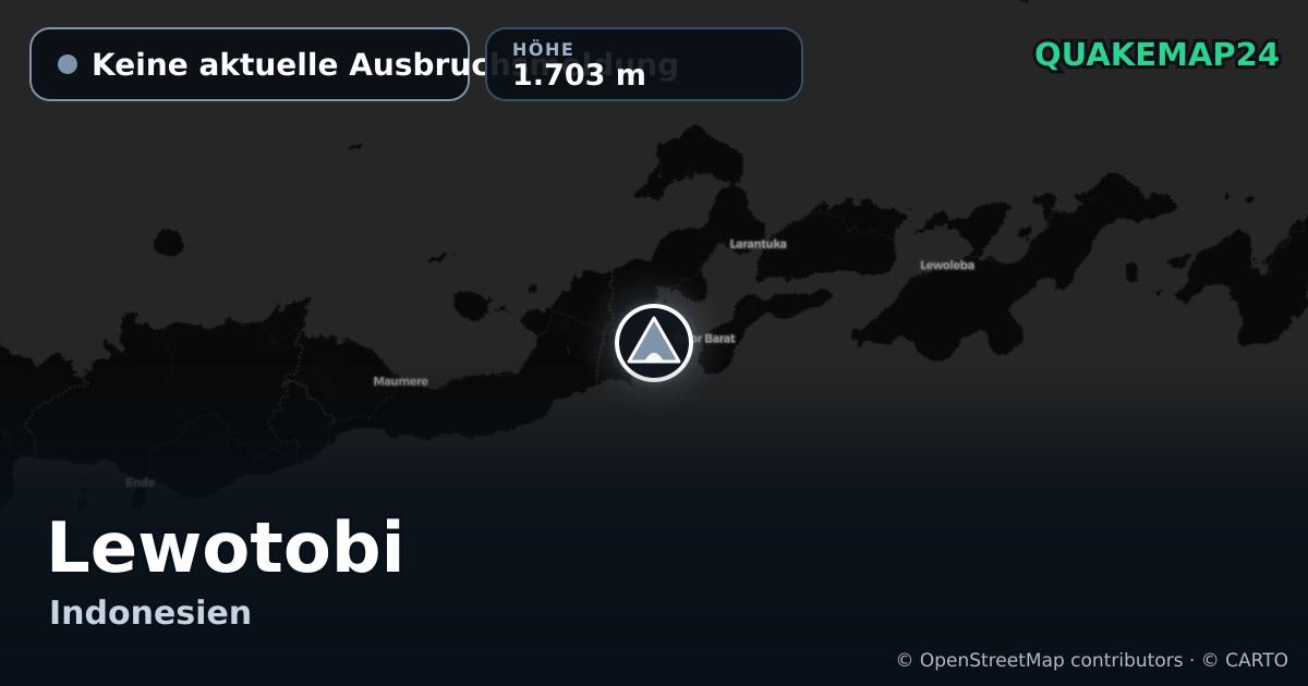 Lewotobi · Keine aktuelle Ausbruchsmeldung · 1.703 m
