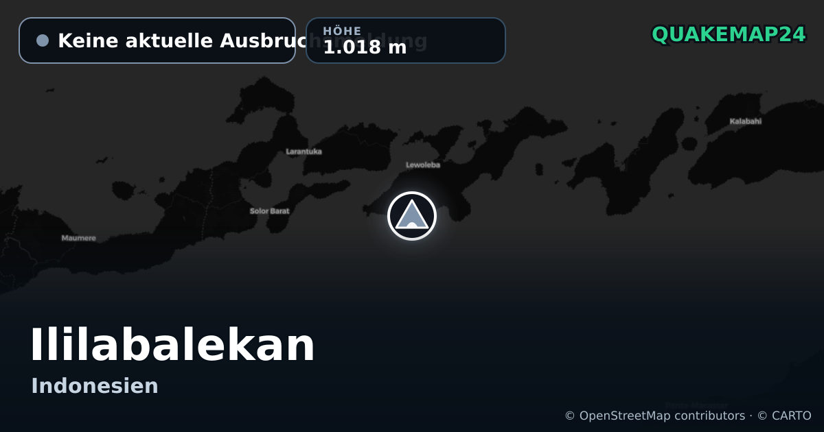Ililabalekan · Keine aktuelle Ausbruchsmeldung · 1.018 m