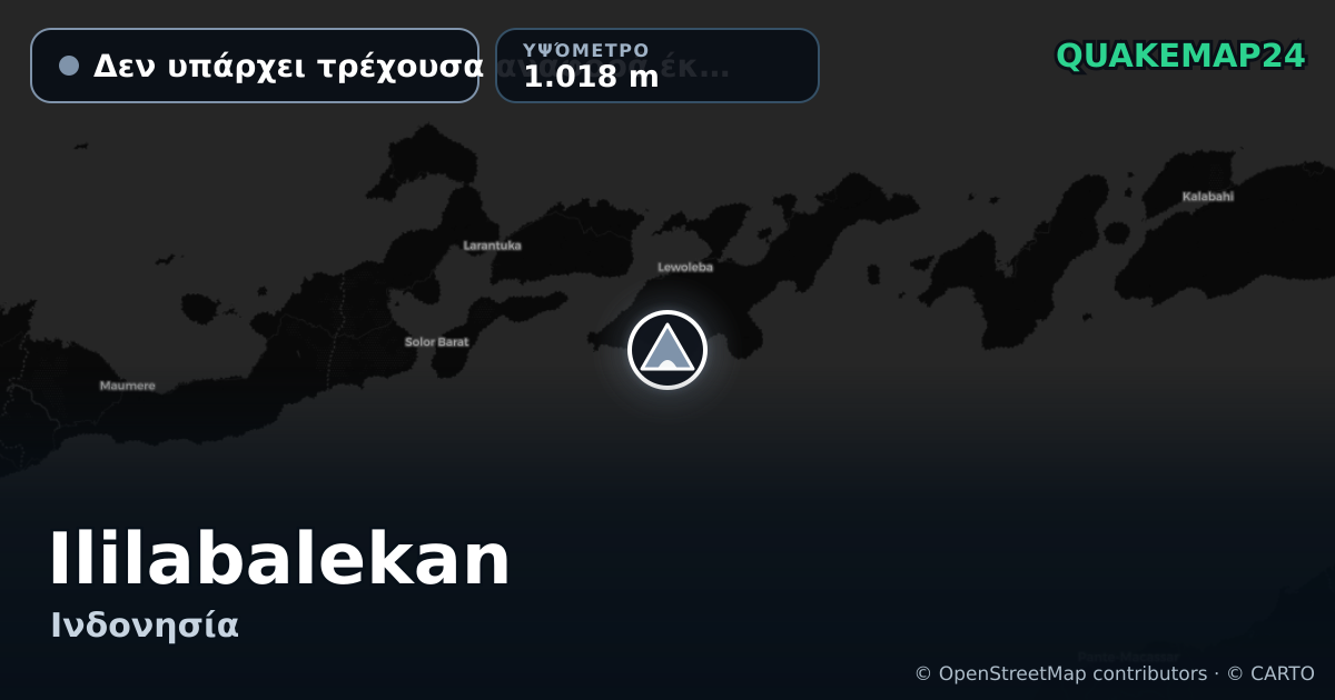 Ililabalekan · Δεν υπάρχει τρέχουσα αναφορά έκρηξης · 1.018 m