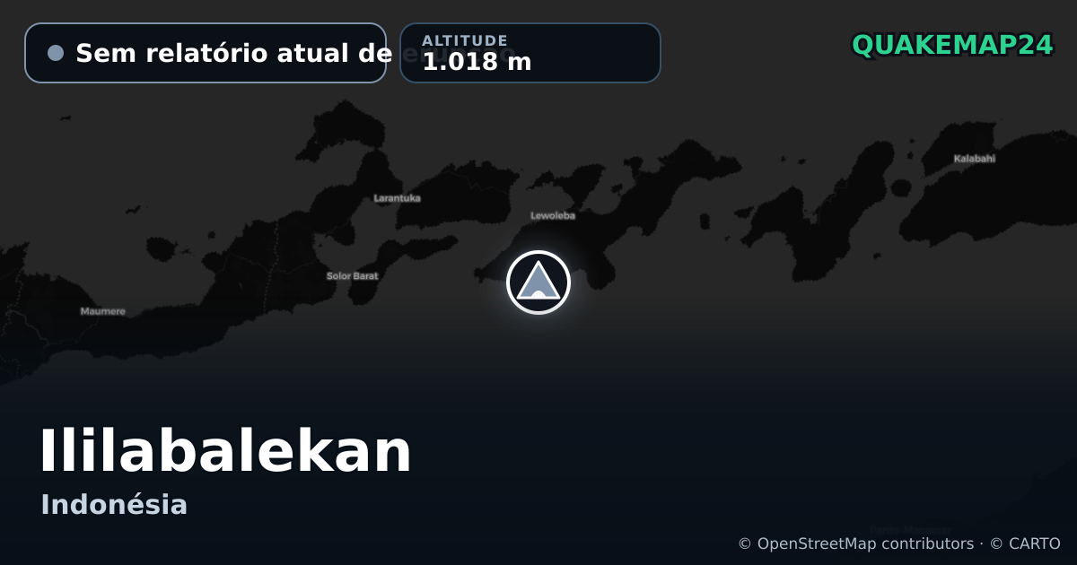 Ililabalekan · Sem relatório atual de erupção · 1.018 m