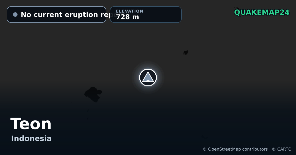 Teon · No current eruption report · 728 m