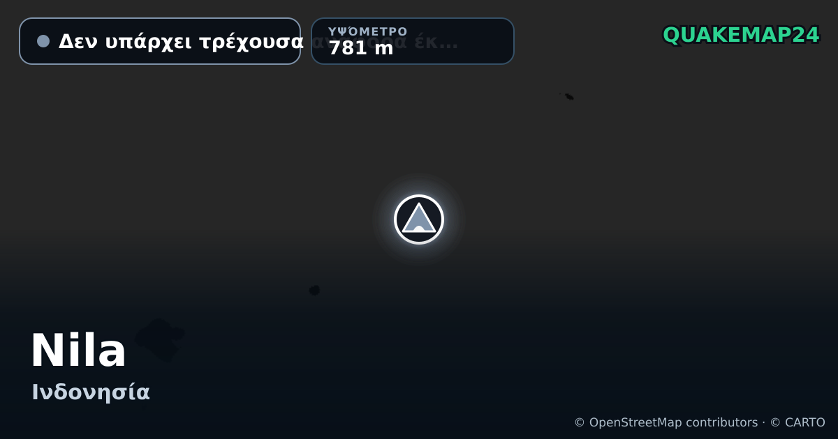 Nila · Δεν υπάρχει τρέχουσα αναφορά έκρηξης · 781 m