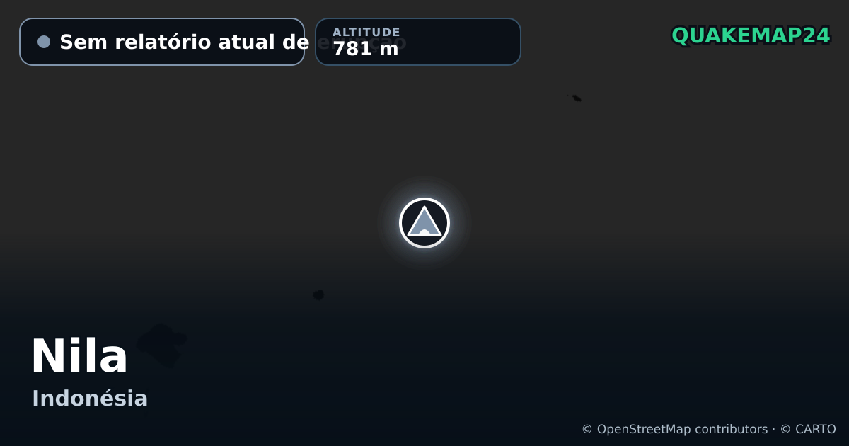 Nila · Sem relatório atual de erupção · 781 m