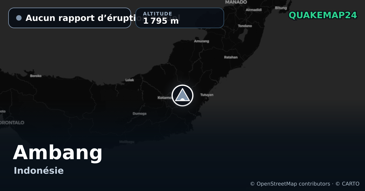 Ambang · Aucun rapport d’éruption actuel · 1 795 m