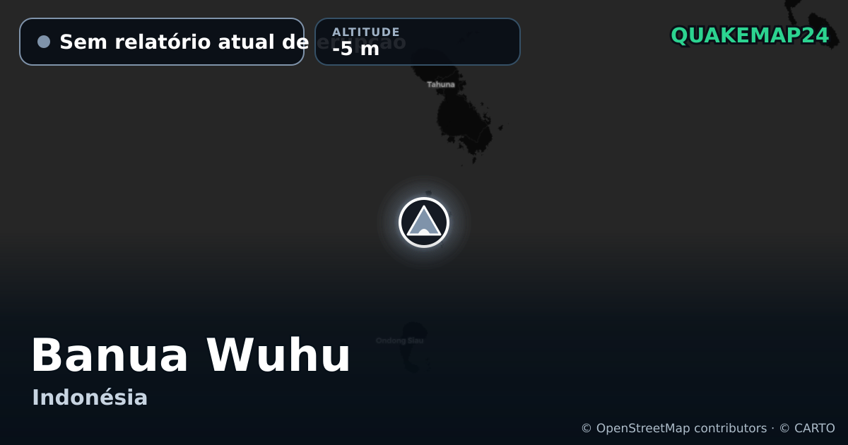 Banua Wuhu · Sem relatório atual de erupção · -5 m