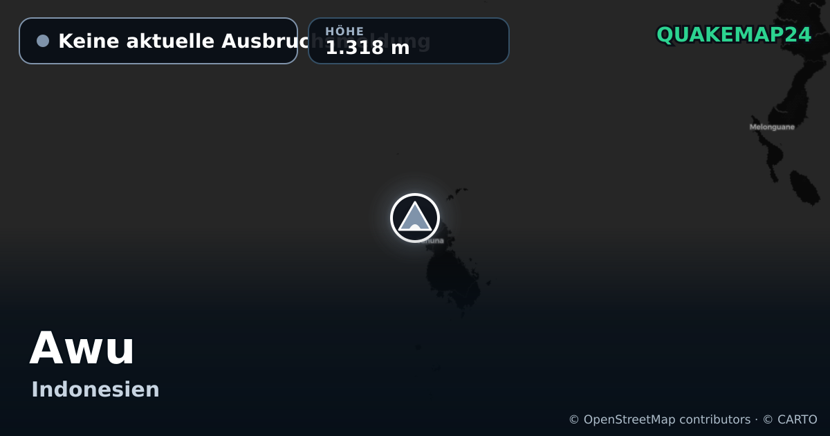 Awu · Keine aktuelle Ausbruchsmeldung · 1.318 m
