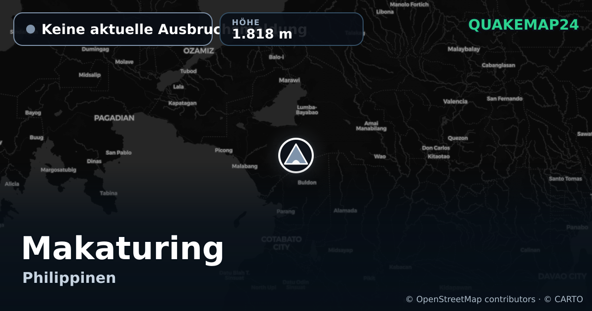 Makaturing · Keine aktuelle Ausbruchsmeldung · 1.818 m