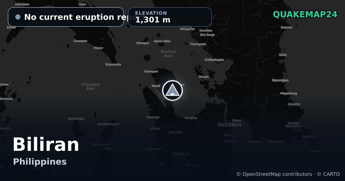 Biliran · No current eruption report · 1,301 m