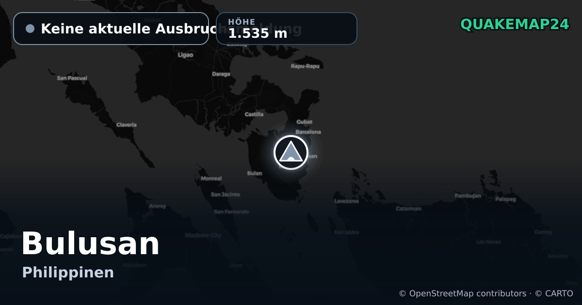 Bulusan · Keine aktuelle Ausbruchsmeldung · 1.535 m