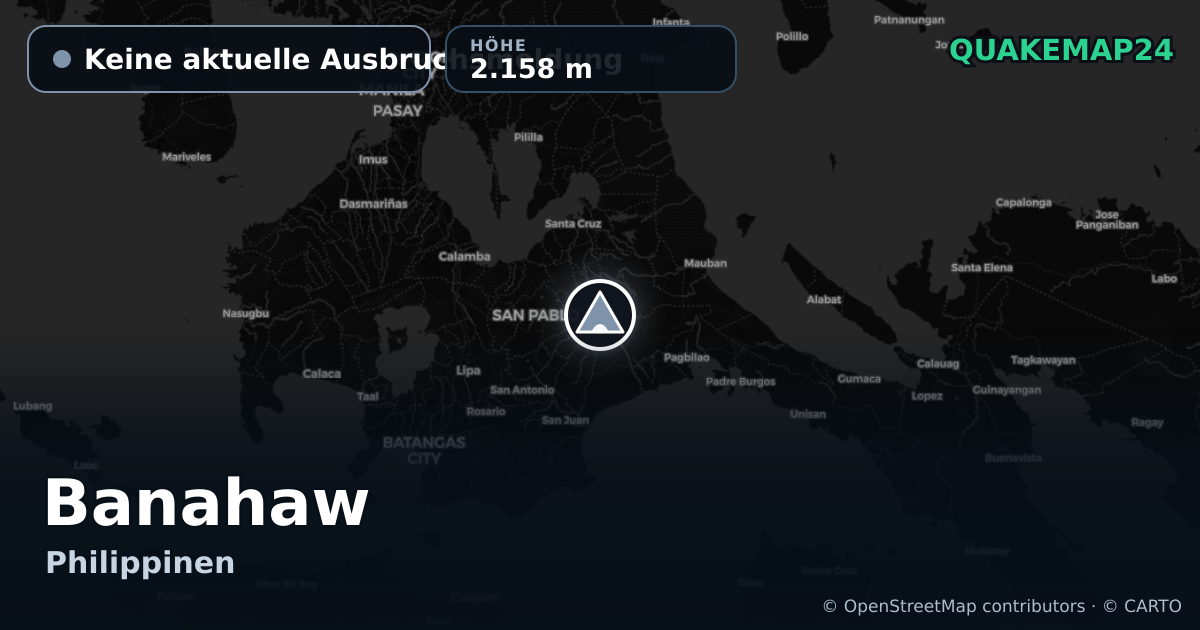 Banahaw · Keine aktuelle Ausbruchsmeldung · 2.158 m