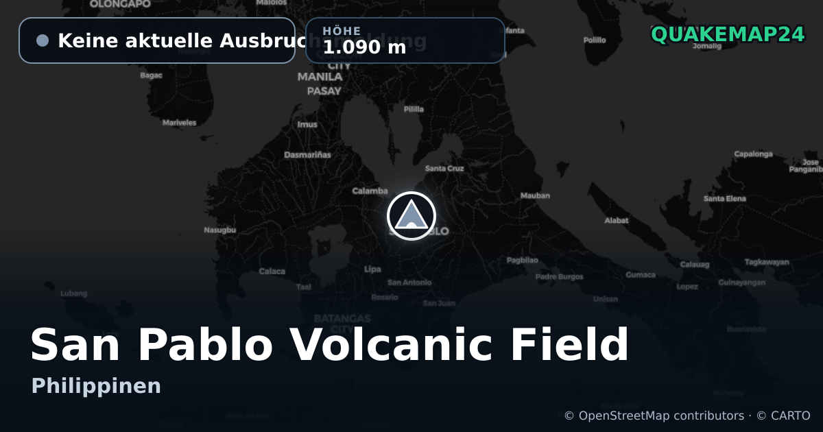 San Pablo Volcanic Field · Keine aktuelle Ausbruchsmeldung · 1.090 m