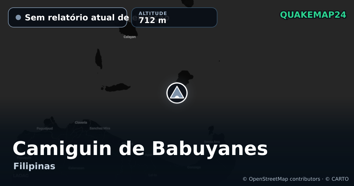 Camiguin de Babuyanes · Sem relatório atual de erupção · 712 m